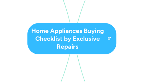 Mind Map: Home Appliances Buying Checklist by Exclusive Repairs