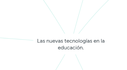 Mind Map: Las nuevas tecnologías en la educación.