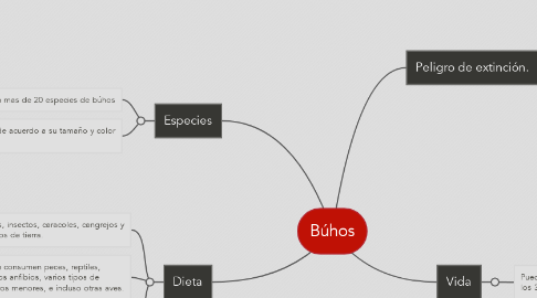Mind Map: Búhos