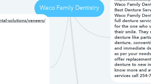 Mind Map: Waco Family Dentistry