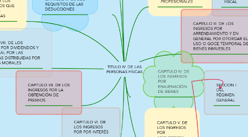 Mind Map: TITULO IV. DE LAS PERSONAS FISICAS