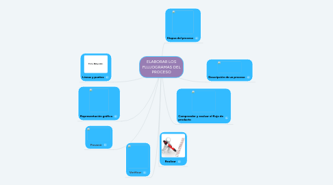 Mind Map: ELABORAR LOS FLUJOGRAMAS DEL PROCESO