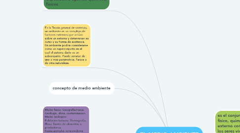 Mind Map: EL MEDIO AMBIENTE