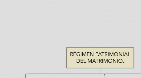 Mind Map: RÉGIMEN PATRIMONIAL DEL MATRIMONIO.