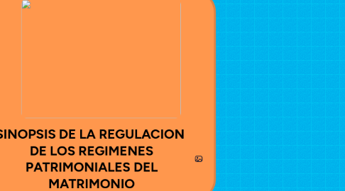 Mind Map: SINOPSIS DE LA REGULACION DE LOS REGIMENES PATRIMONIALES DEL MATRIMONIO