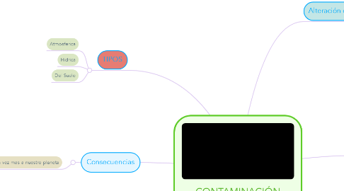 Mind Map: CONTAMINACIÓN AMBIENTAL