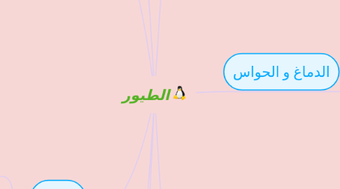 Mind Map: الطيور