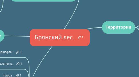 Mind Map: Брянский лес.