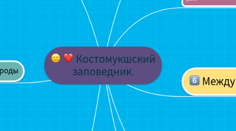 Mind Map: Костомукшский заповедник.