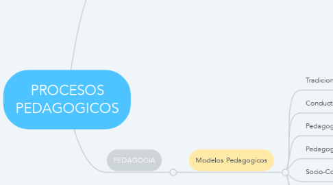 Mind Map: PROCESOS PEDAGOGICOS