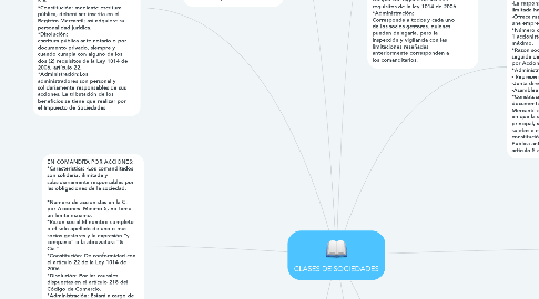 Mind Map: CLASES DE SOCIEDADES