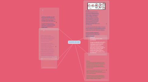 Mind Map: DIVISIÓN CELULAR