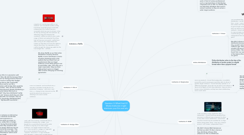 Mind Map: Question 3: What Kind Of Media Institution might distribute your film and why