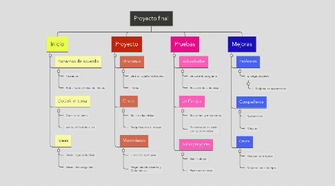 Mind Map: Proyecto final