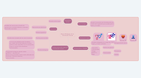 Mind Map: Bases Biológicas de la  Orientación Sexual