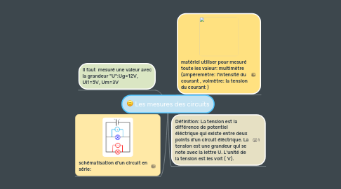 Mind Map: Les mesures des circuits