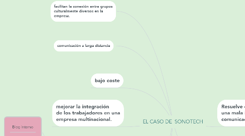 Mind Map: EL CASO DE  SONOTECH