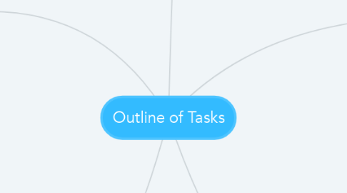 Mind Map: Outline of Tasks