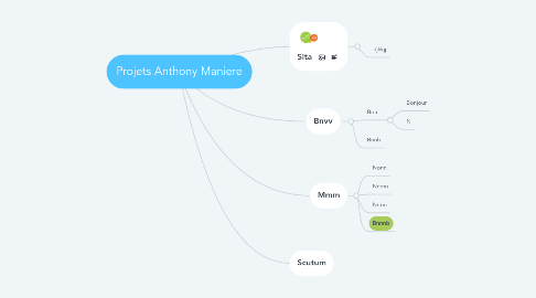 Mind Map: Projets Anthony Maniere