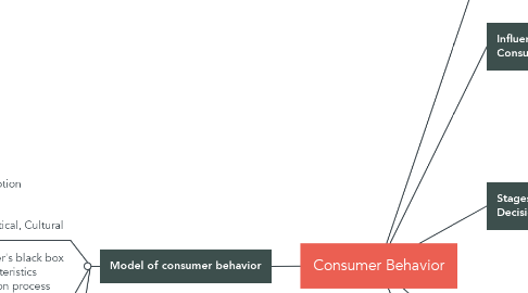 Mind Map: Consumer Behavior