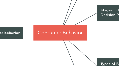 Mind Map: Consumer Behavior