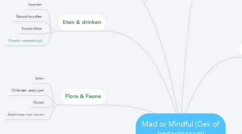 Mind Map: Mad or Mindful (Gek of bedachtzaam)