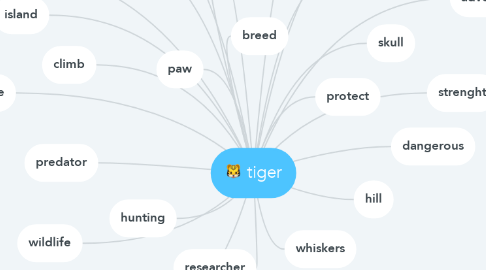 Mind Map: tiger