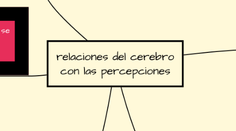 Mind Map: relaciones del cerebro con las percepciones