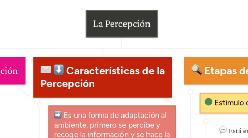 Mind Map: La Percepción