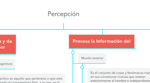 Mind Map: Percepción