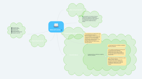 Mind Map: PERCEPCIÓN