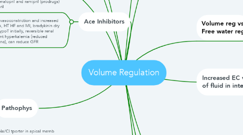 Mind Map: Volume Regulation