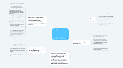 Mind Map: Estudio Cualitativo