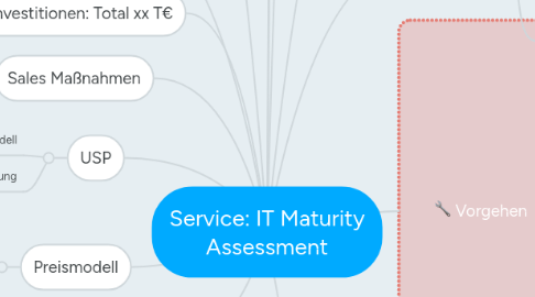 Mind Map: Service: IT Maturity Assessment