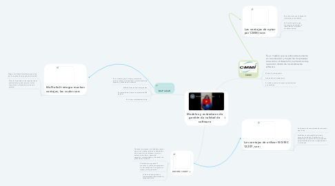 Mind Map: Modelos y estándares de gestión de calidad de software