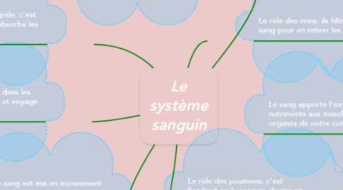 Mind Map: Le système sanguin