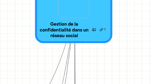 Mind Map: Gestion de la confidentialité dans un réseau social