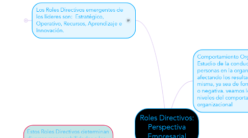 Mind Map: Roles Directivos: Perspectiva Empresarial