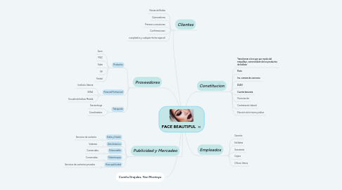 Mind Map: FACE BEAUTIFUL