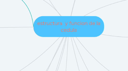 Mind Map: estructura  y funcion de la cedula