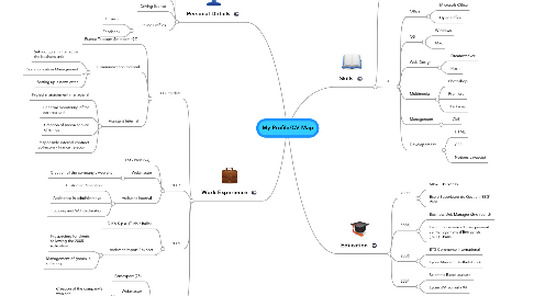 Mind Map: My Profile/CV Map