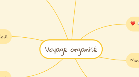 Mind Map: Voyage organisé