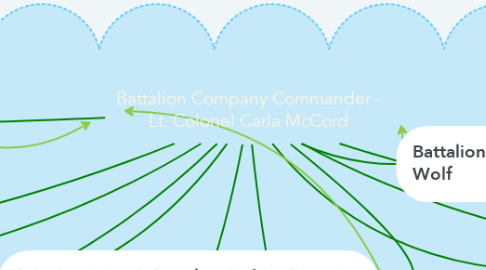 Mind Map: Battalion Company Commander - Lt. Colonel Carla McCord