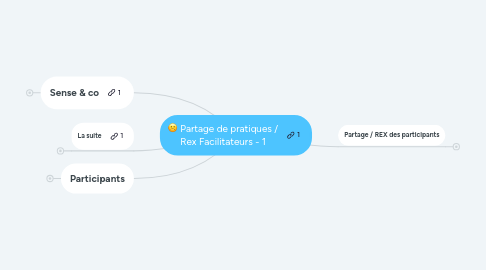 Mind Map: Partage de pratiques / Rex Facilitateurs - 1