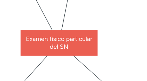 Mind Map: Examen físico particular del SN