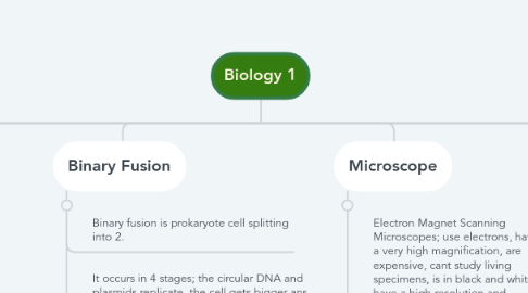 Mind Map: Biology 1