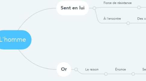 Mind Map: L'homme