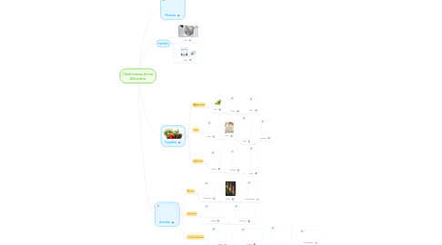 Mind Map: Clasificacion de los Alimentos