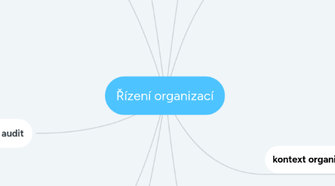 Mind Map: Řízení organizací