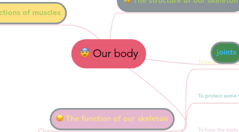 Mind Map: Our body